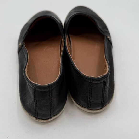 Frye Melanie Leather Slip On Shoes in Black | Size 8M main image 5